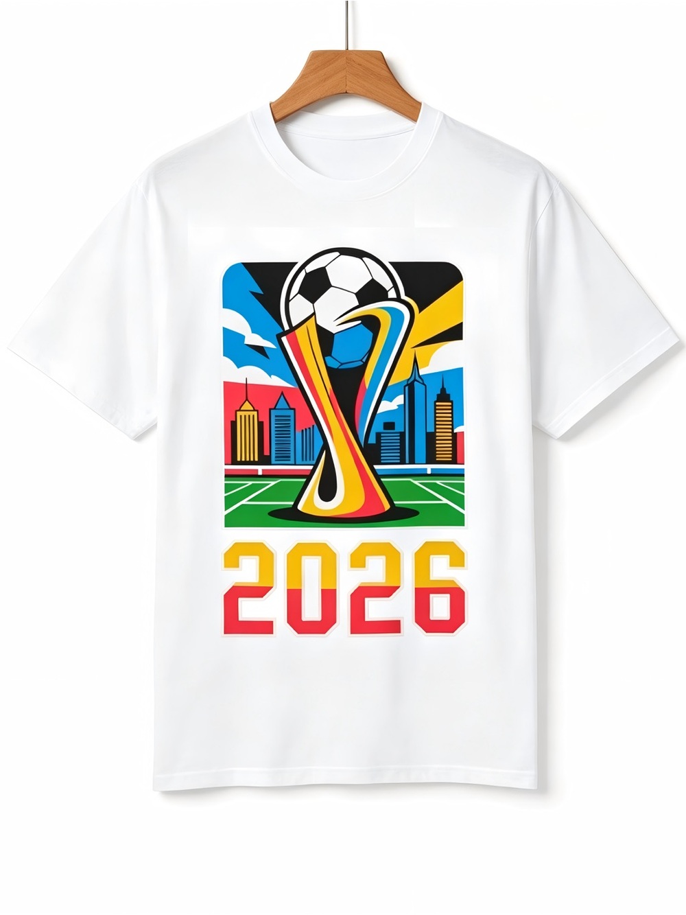 2026 Soccer Trophy Womens Mens T-shirt Unisex World Cup Graphic Heavyweight Fan